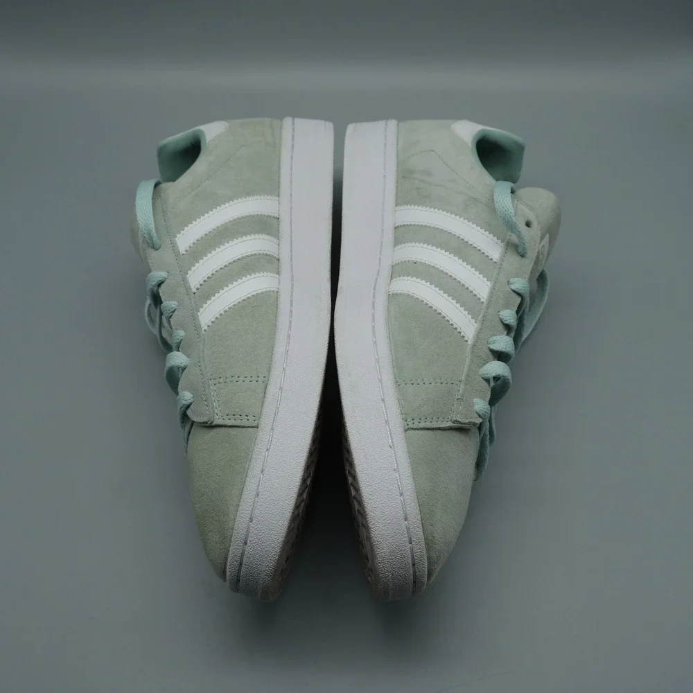 Adidas Campus Mens 11.5 Ash Green White Suede Sneakers DB0982